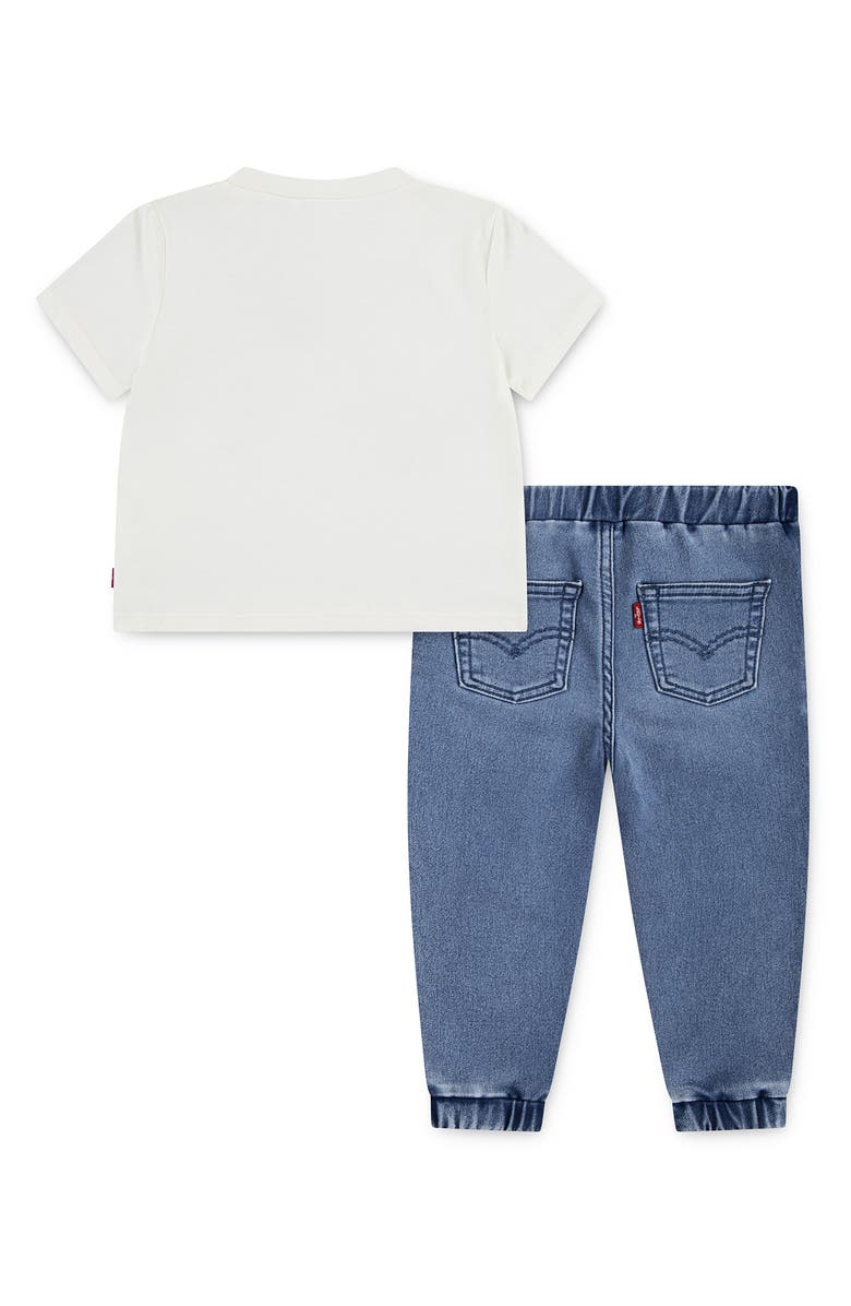 Levi's<sup>®</sup> Moto Patch T-Shirt & Dobby Joggers Set, Alternate, color, Levis
