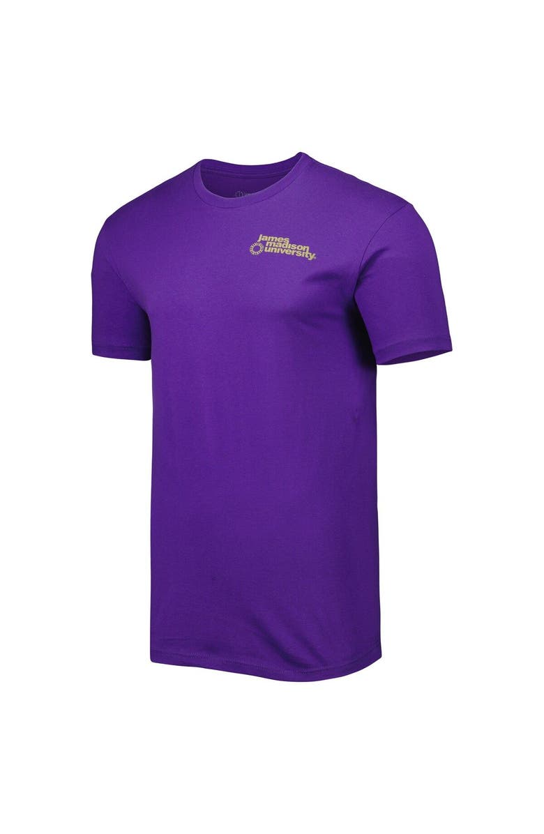 IMAGE ONE Men's Purple James Madison Dukes Mascot Scenery Premium T-Shirt, Alternate, color, Purple