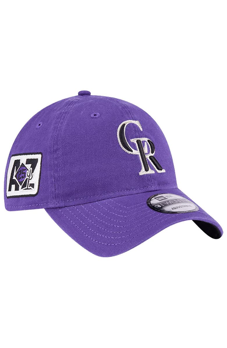 New Era Youth New Era  Purple Colorado Rockies  9TWENTY Adjustable Hat, Main, color, 