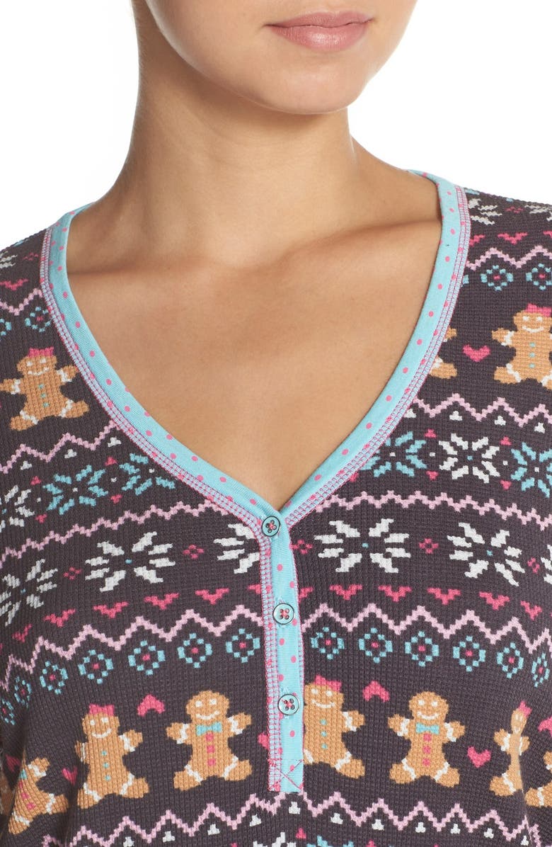 PJ Salvage Thermal Knit Sleep Shirt, Alternate, color,