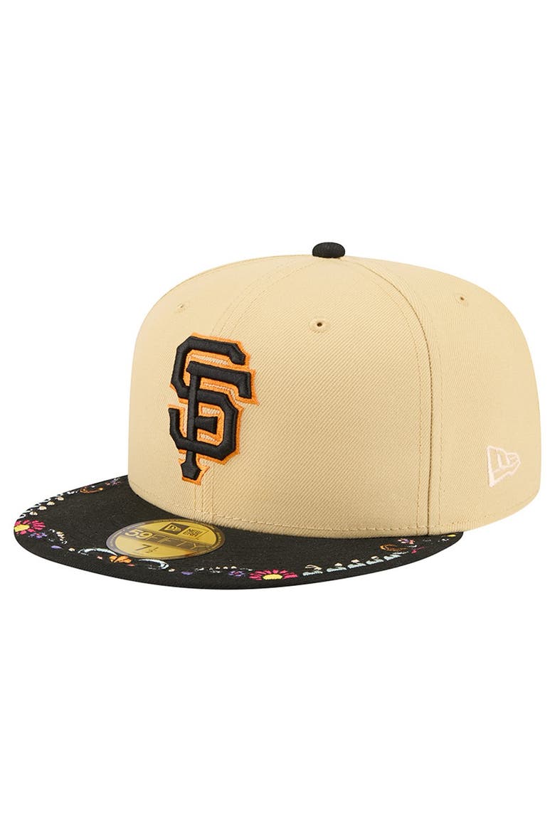 Men's New Era Light Beige San Francisco Giants Two-Tone Embroidered Visor 59FIFTY Fitted Hat, Main, color, Light Beige