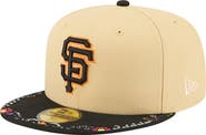 New Era Men's New Era Light Beige San Francisco Giants Two-Tone Embroidered Visor 59FIFTY Fitted Hat