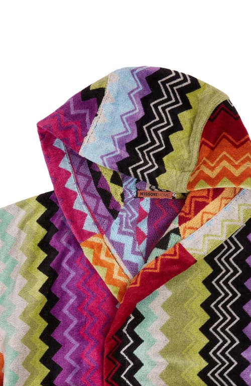 Missoni Home Giacomo Hooded Bathrobe In Multi