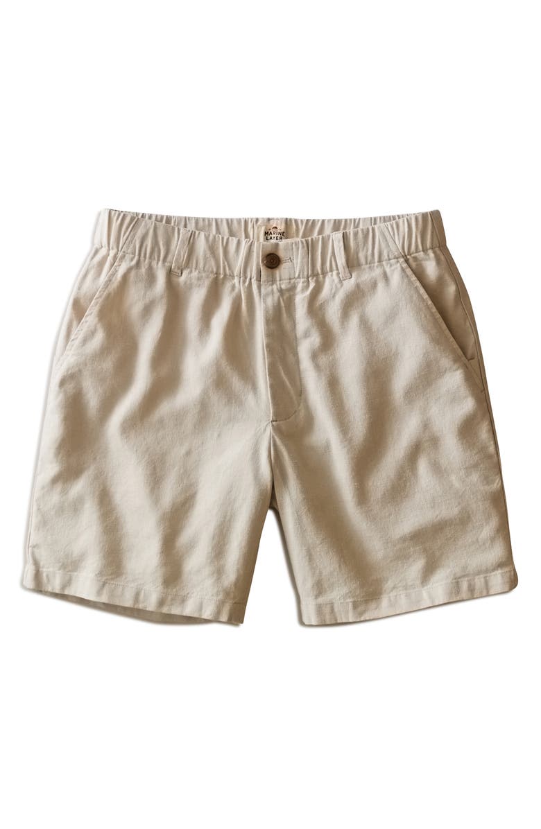 Marine Layer Saturday Hemp Chino Shorts, Alternate, color, Natural