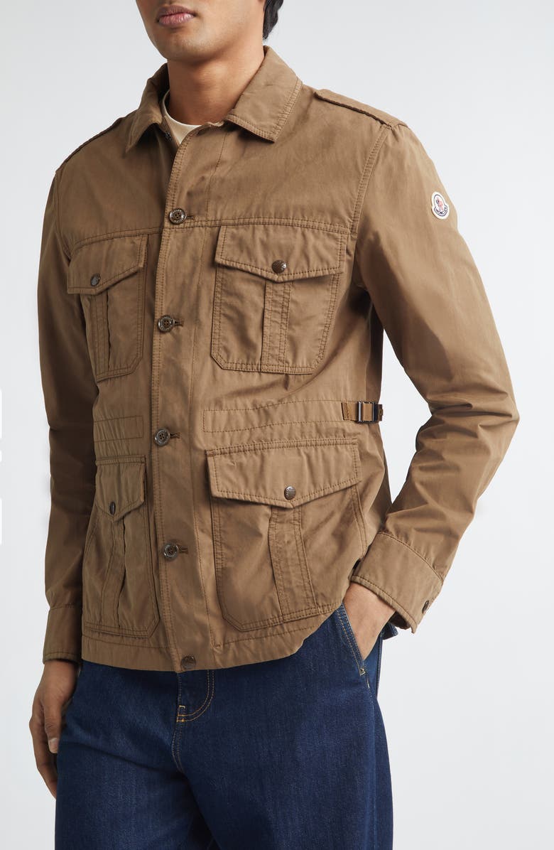 Moncler Amnicon Canvas Field Jacket, Alternate, color, Coriander