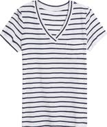 Caslon® Cotton & Modal V-Neck T-Shirt