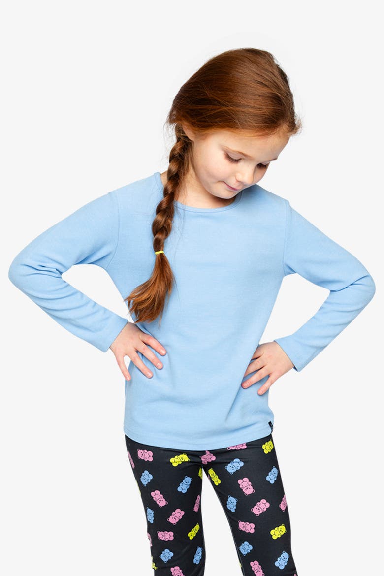 Soft Brushed Rib Mock Neck Top, Alternate, color, Pale Blue