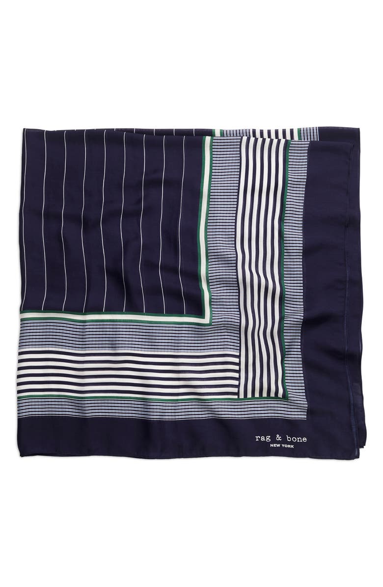 rag & bone Multistripe Square Scarf, Main, color, 