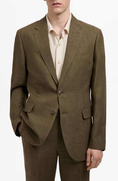 Slim Fit Linen Sport Coat