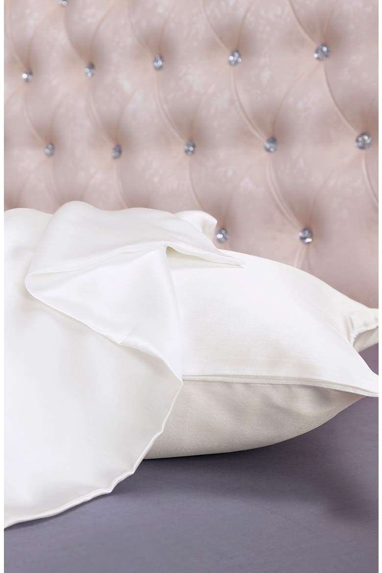100% Silk Terse Envelope Pillowcase, Alternate, color, Ivory