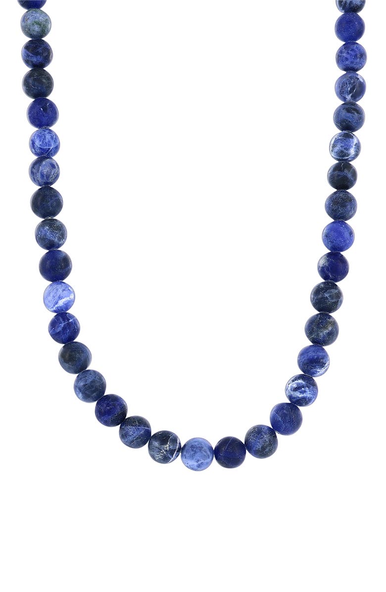 BLACKJACK Men's Beaded Necklace, Main, color, Sodalite