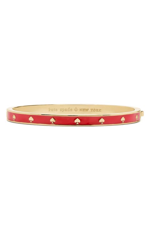spot the spade enamel bangle bracelet