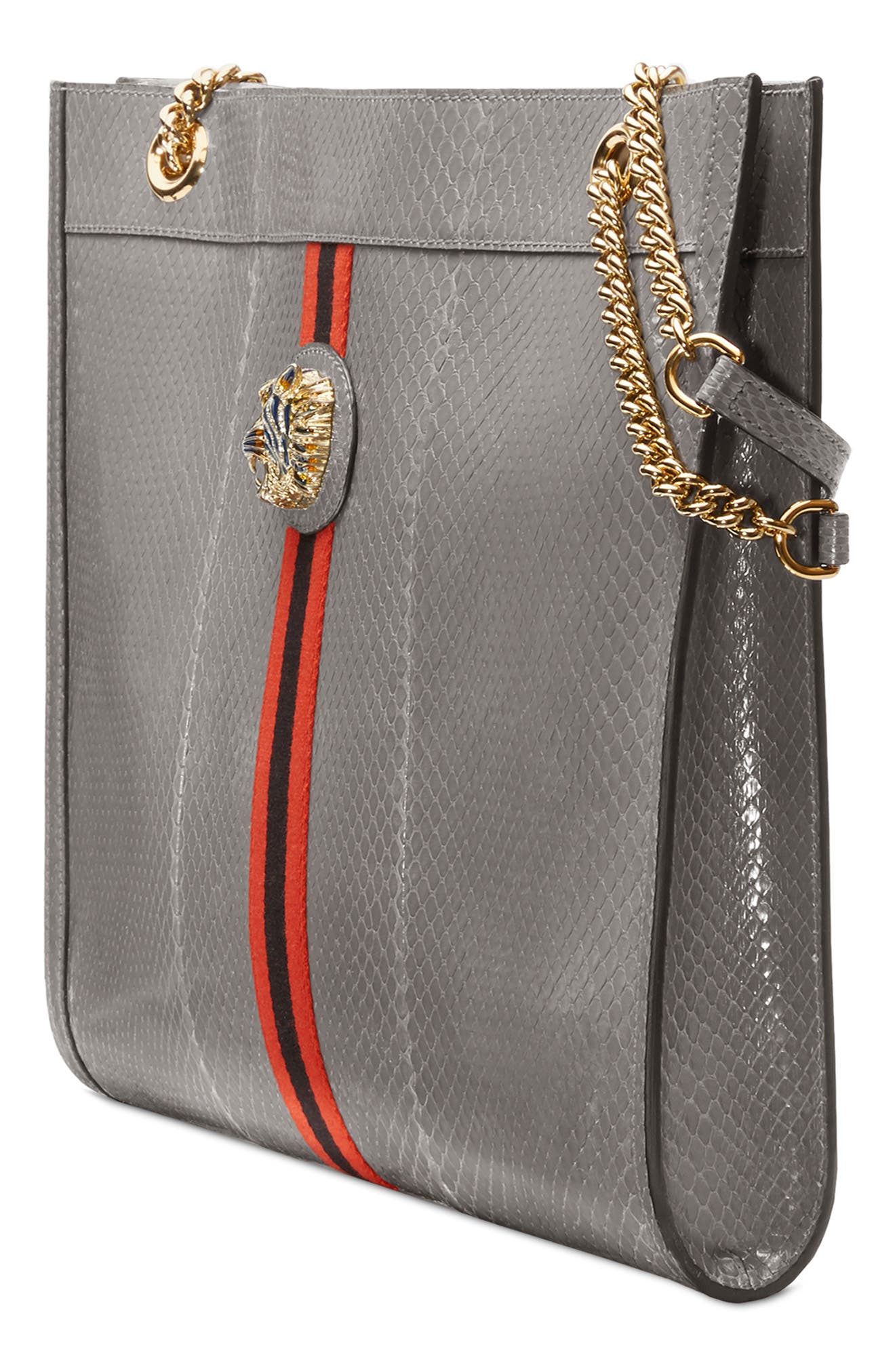 Gucci Large Genuine Python Tote, Alternate, color, 