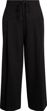 Liverpool Pleated Drawstring Wide Leg Pants