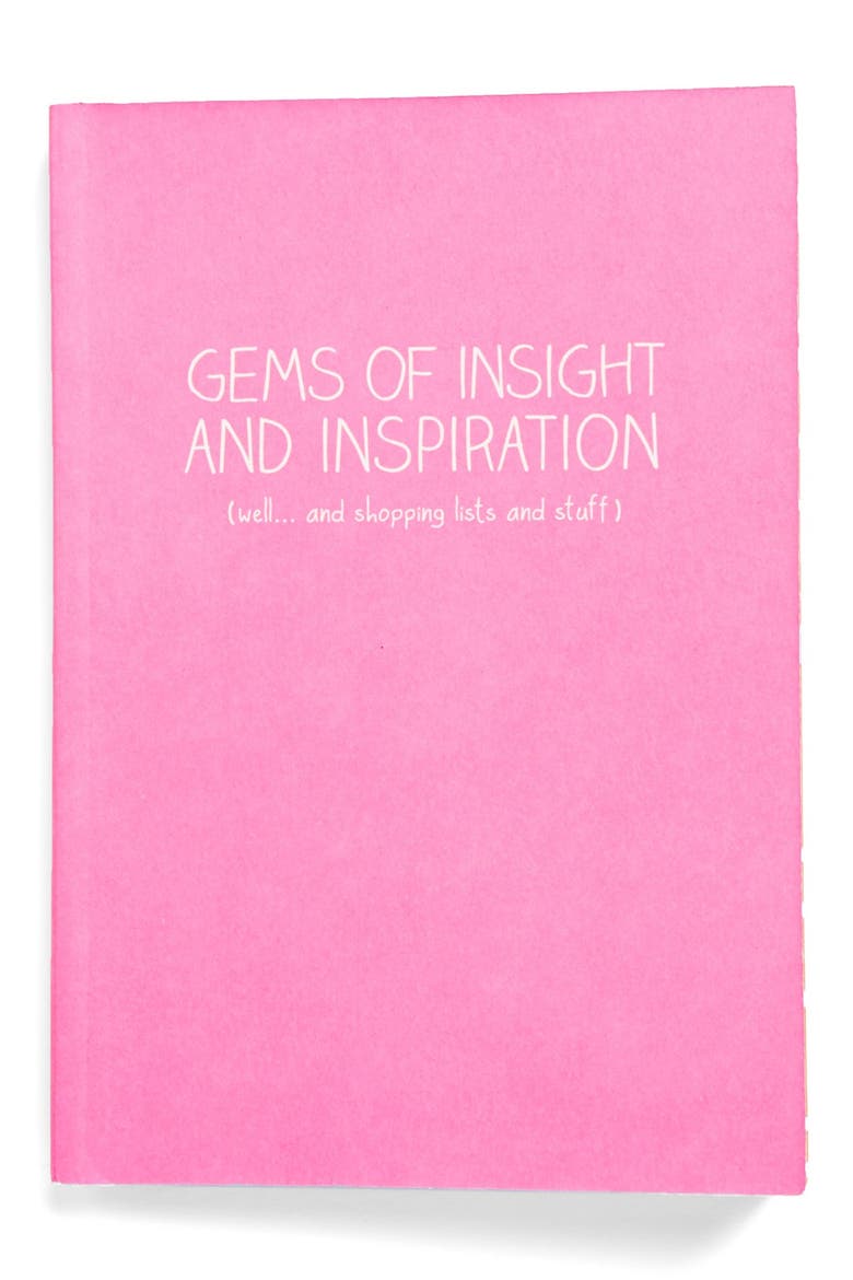 Happy Jackson 'Gems of Insight & Inspiration' Mini Notebook, Main, color, PINK