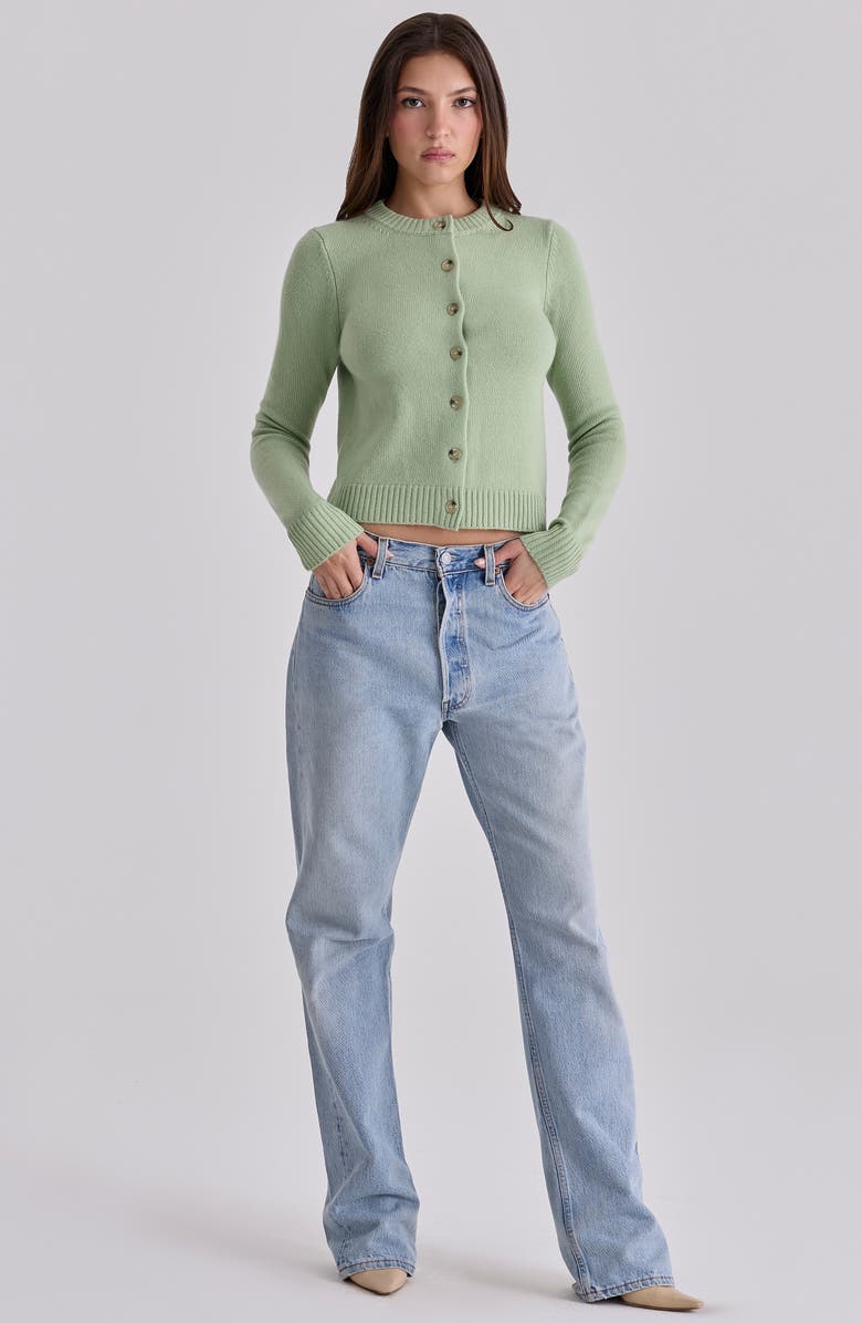 HOUSE OF CB Signature Crewneck Cardigan, Alternate, color, 