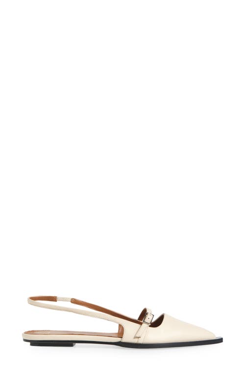 Atp Atelier Cortina Slingback Pointed Toe Flat In Linen