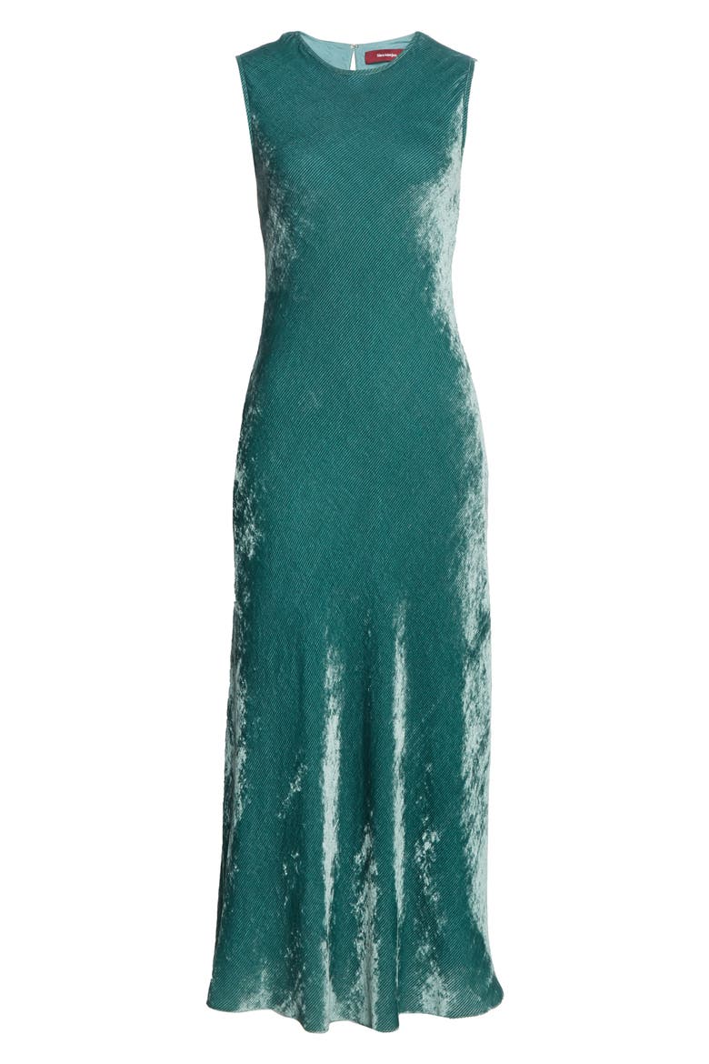 Viv Velvet Midi Dress, Alternate, color, LEEK