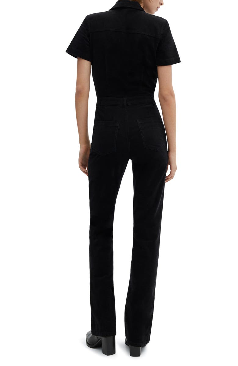 MANGO Stretch Corduroy Zip Jumpsuit, Alternate, color, 