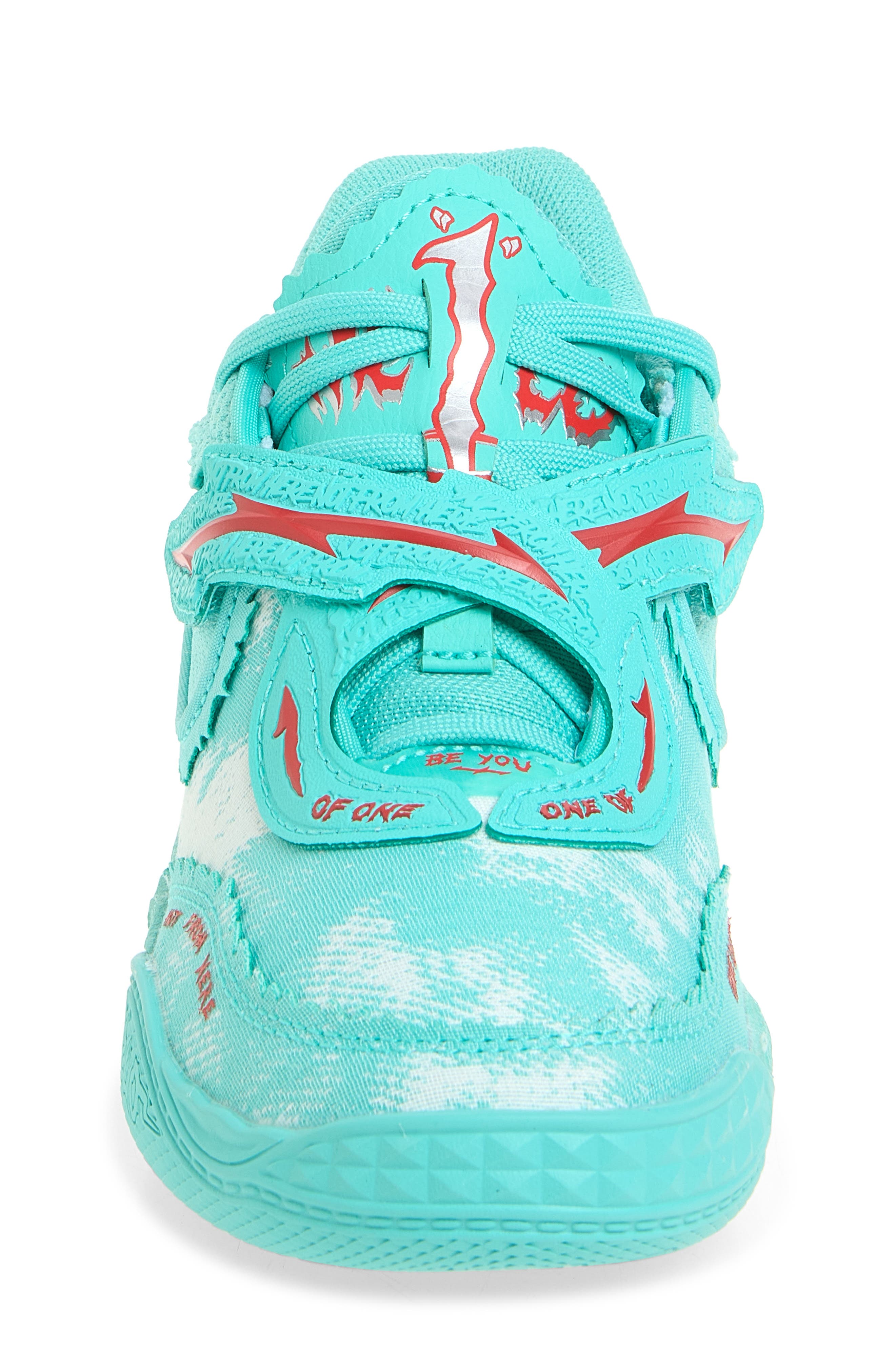 Kids' MB.05 Metallic Sneaker, Alternate, color, AQUATIC/ FOR ALL TIME RED