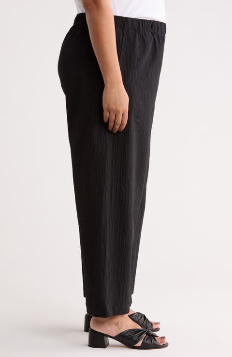 Ankle Wide Leg Pants (Plus)