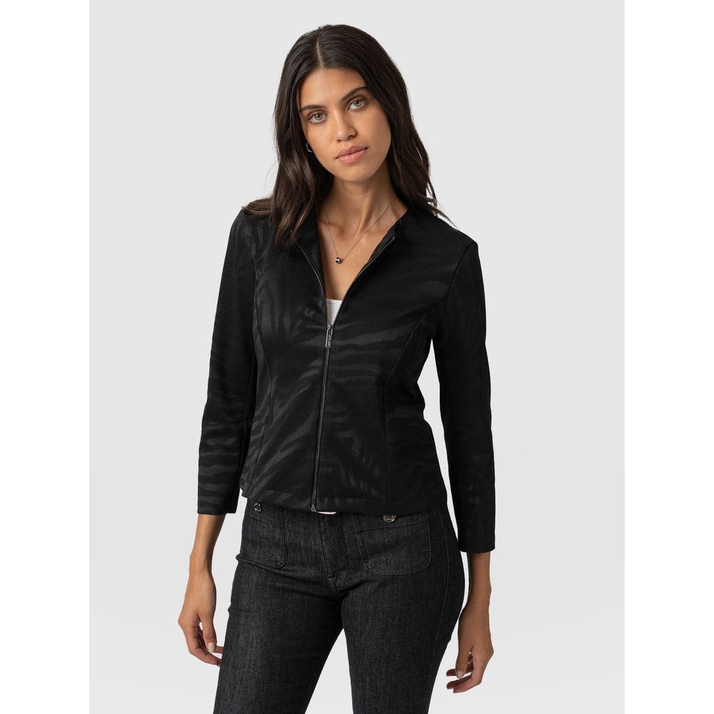 Saint + Sofia Florence Jacket In Black