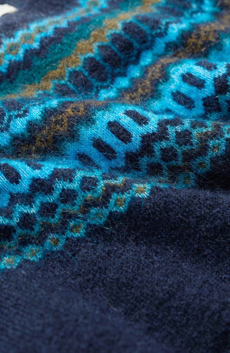Seasalt Cornwall Annik Fair Isle Wool & Mohair Blend Sweater, Alternate, color, Knit Modernist Cyan Multi