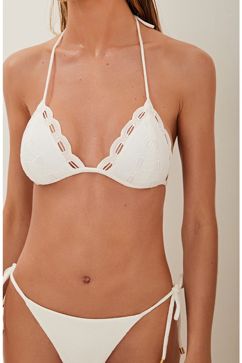 Firenze Tie Side Bikini Bottoms, Alternate, color, WHITE