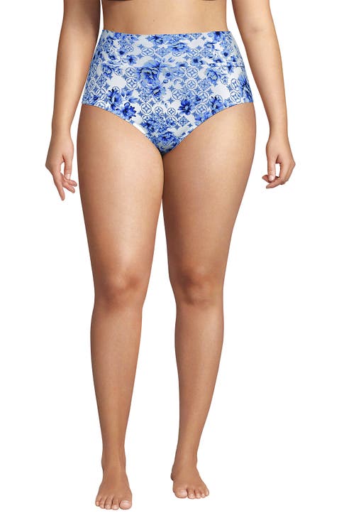 Chlorine Resistant Pinchless High Waisted Bikini Bottoms