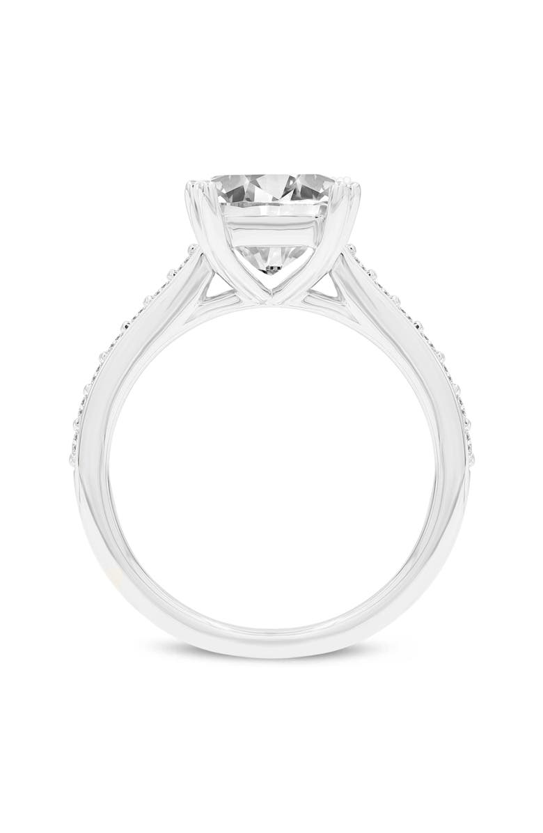 LuvMyJewelry Kalina 14K White Gold Princess Cut Lab Grown Diamond Engagement Ring - 3 Ct, Alternate, color, 