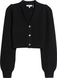 LoveShackFancy Avignon Wool & Cashmere Crop Cardigan