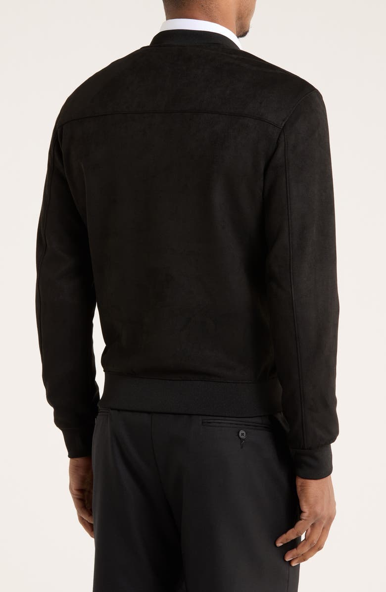 DENIM AND FLOWER Bomber Jacket, Alternate, color, Navy Brwn