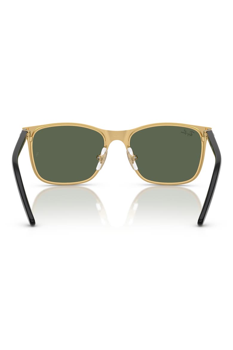 Kids' 48mm Square Sunglasses, Alternate, color, BLACK