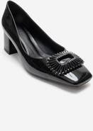 Prologue Shoes Velora Buckle Square Toe Block Heel Pump