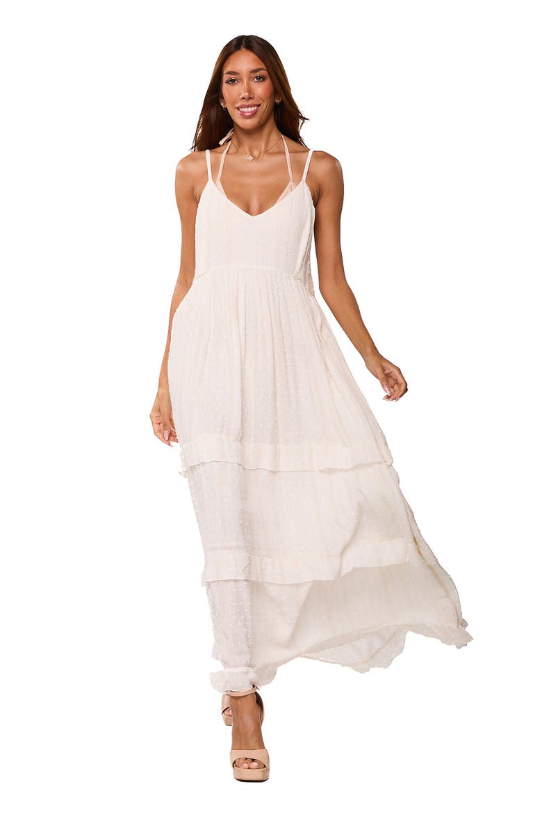 Tiered Maxi Dress, Alternate, color, WHITE