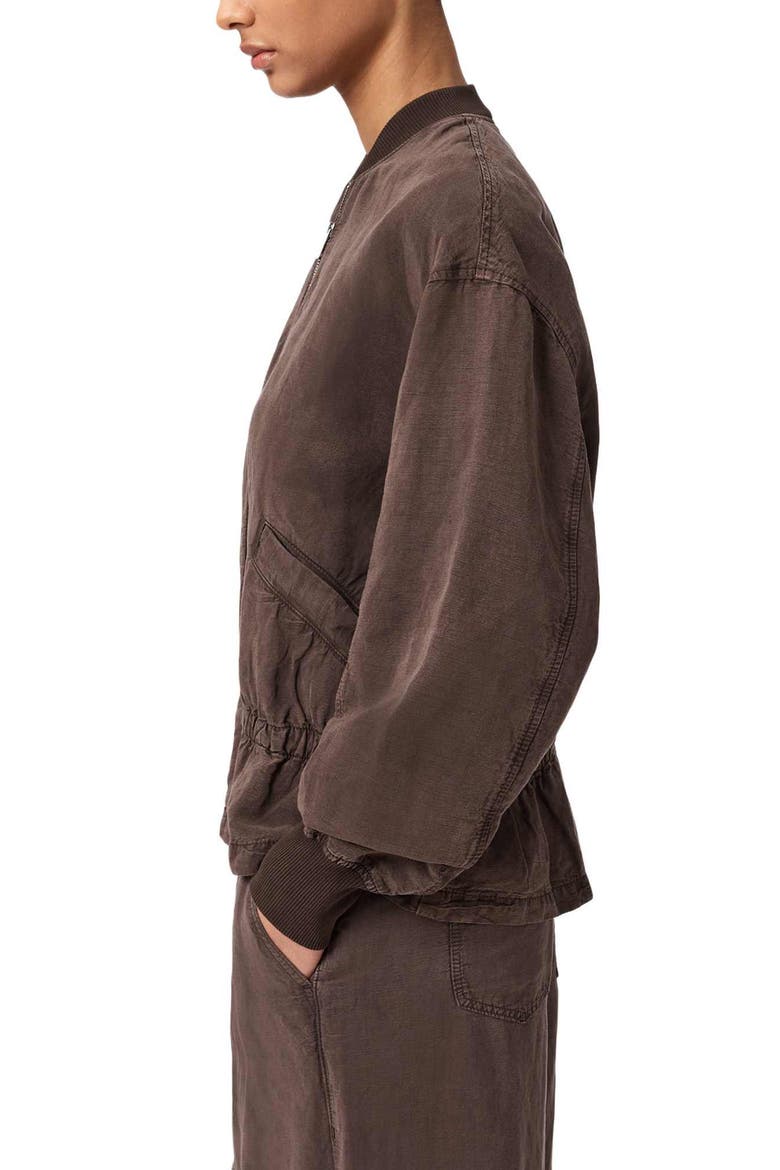 Sofi Bomber Jacket, Alternate, color, PLUM BROWN