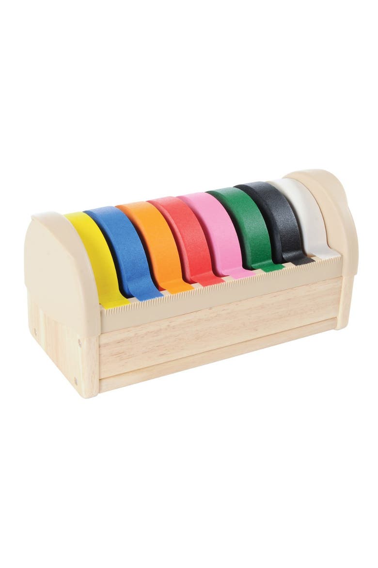 Tape Dispenser with 8 Rolls of Tape, Main, color, Multicolored