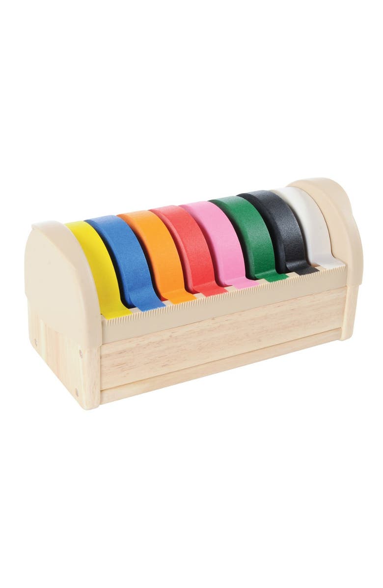 Kaplan Early Learning Company Tape Dispenser with 8 Rolls of Tape, Main, color, Multicolored