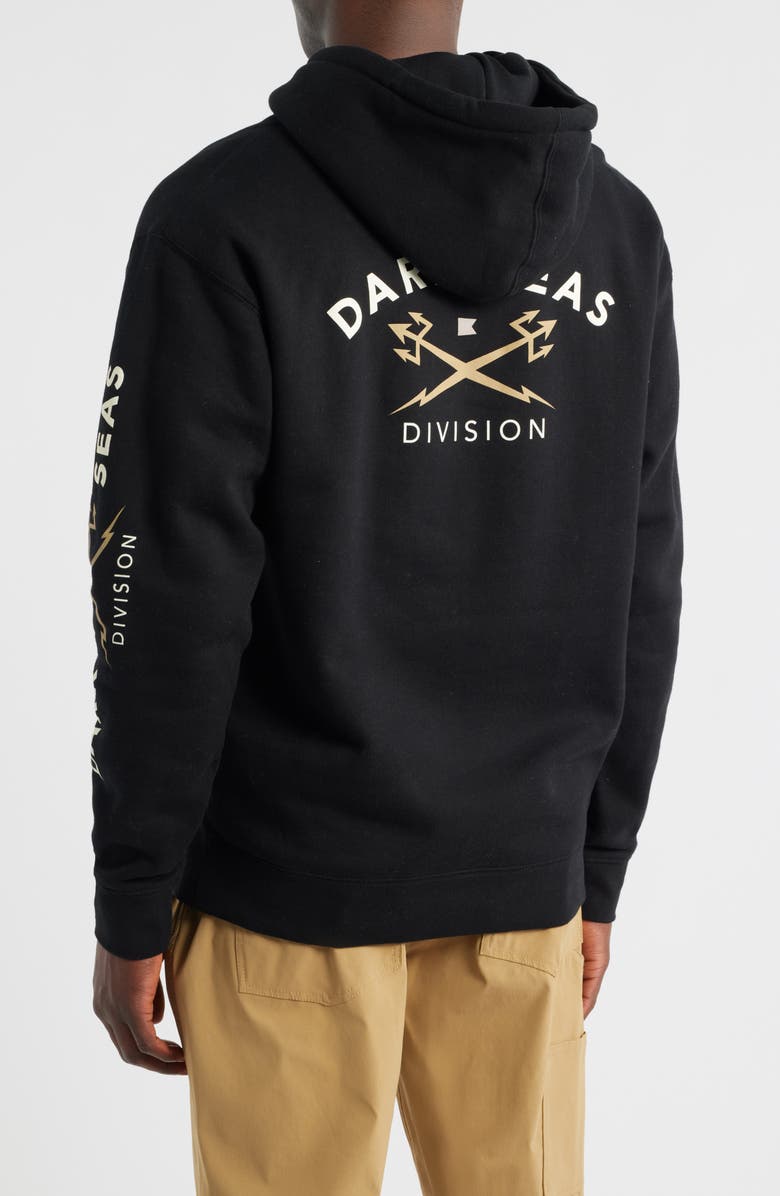 DARK SEAS Headmaster III Fleece Pullover Hoodie, Alternate, color, Black