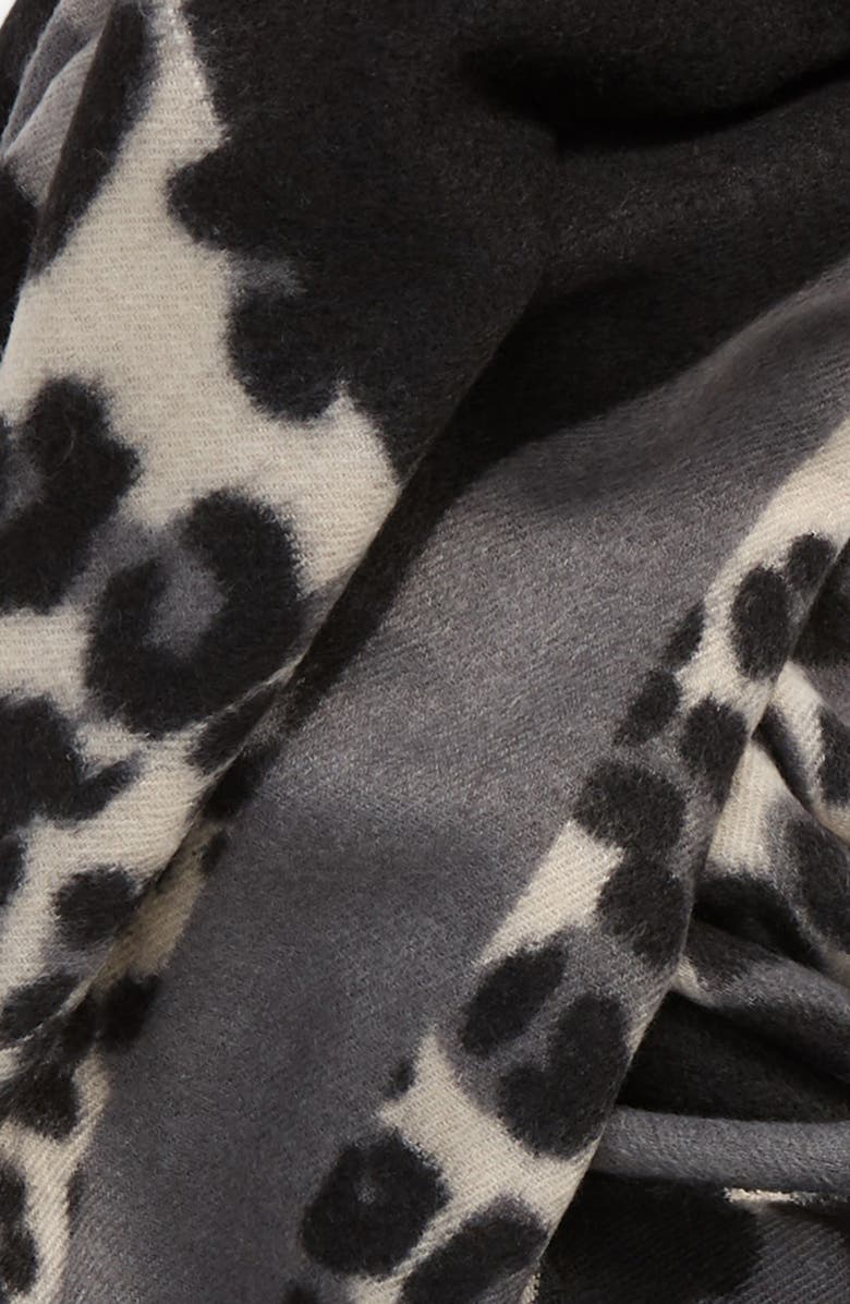NATASHA Tasha Leopard Print Patchwork Scarf, Alternate, color,