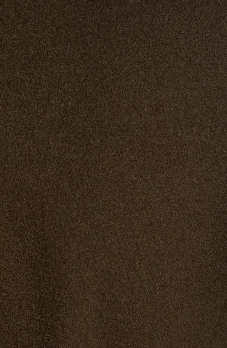 Fleurette Peak Lapel Wool Wrap Coat, Alternate, color,