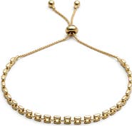 Argento Vivo Sterling Silver Dainty Panthera Slider Bracelet