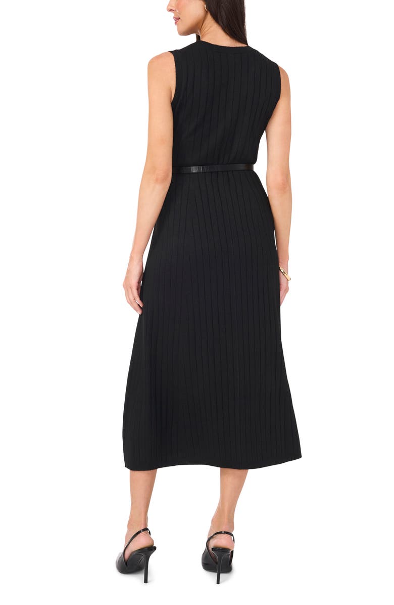 Vince Camuto Sleeveless Rib Midi Sweater Dress, Alternate, color, 