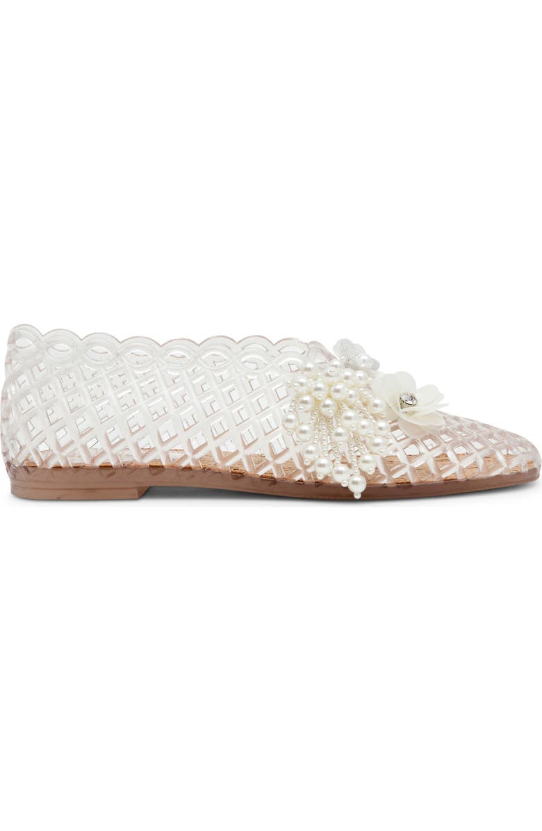Steve Madden Grove Charm Jelly Flats, Alternate, color, Clear