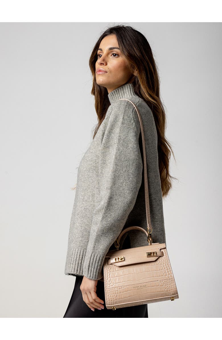 Teddy Blake Kim Croco 9", Alternate, color, Beige