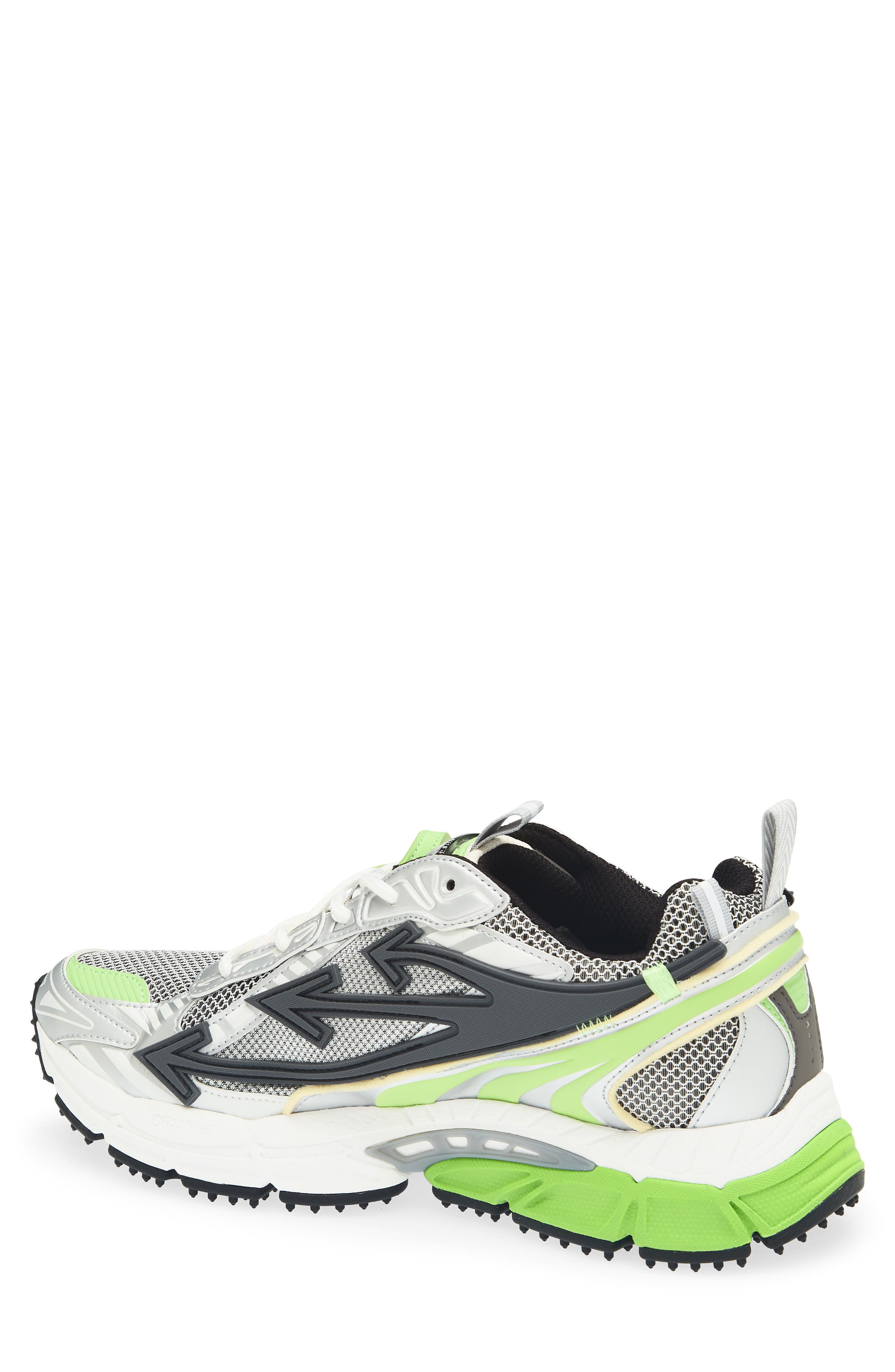 Be Right Back Running Shoe, Alternate, color, GREY/ NEON GREEN