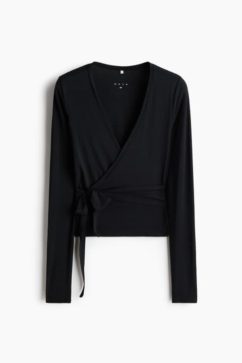 Sports Wrap Top In Modal