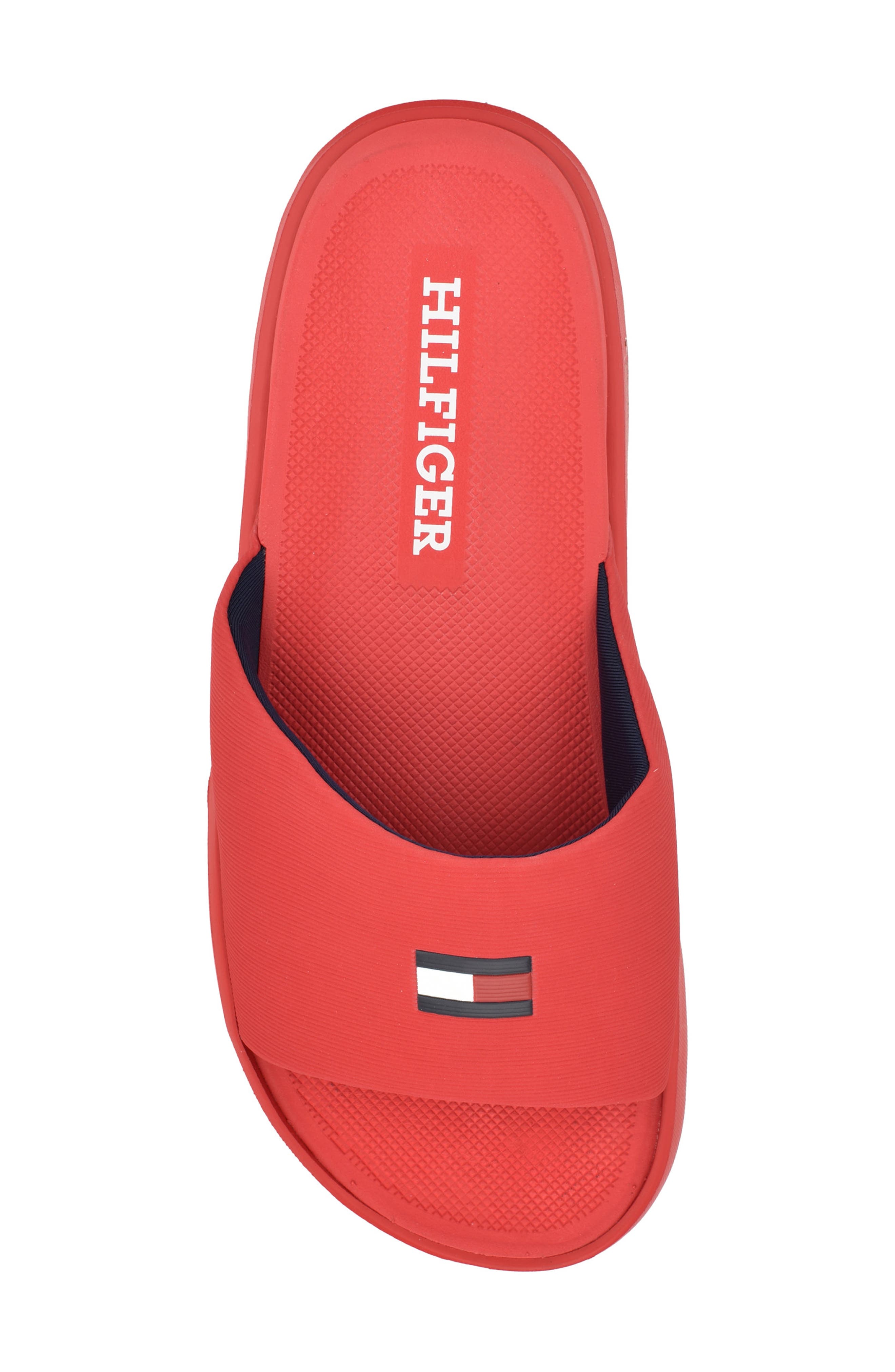 Tommy Hilfiger Marmo Slide Sandal, Alternate, color, Red