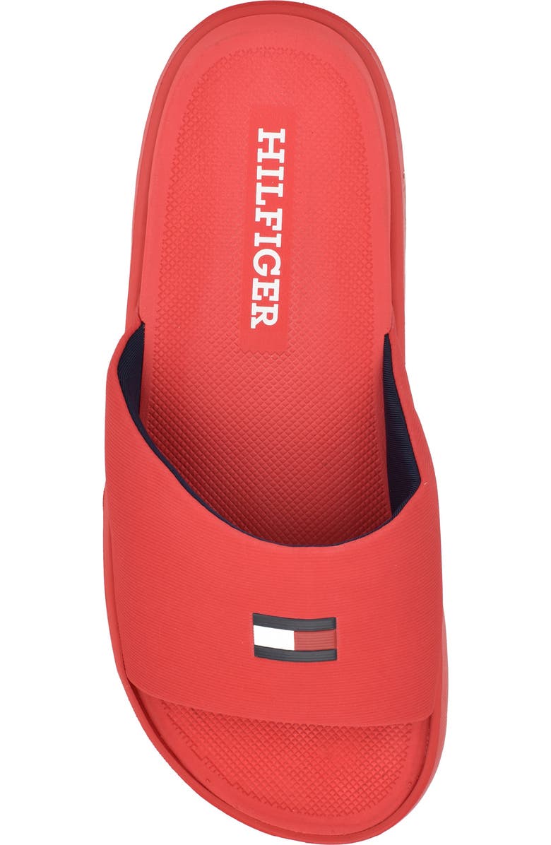 Tommy Hilfiger Marmo Slide Sandal, Alternate, color, Red
