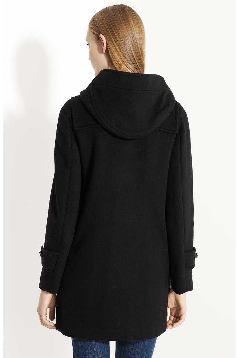 Toggle Front Duffle Coat, Alternate, color, BLACK